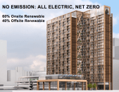 The 2018 Multifamily Executive Concept Community, Building Positive + Living Well, was modeled by the Passive House Institute US.