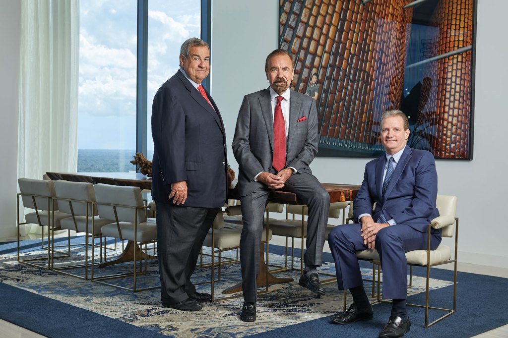 The Related Group executive team (left to right): Adolfo Henriques, Jorge Pérez, and Matthew J. Allen.