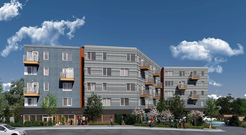 The Neighborhood Developers’ latest project will bring 51 housing units to Revere, Mass. The general contractor will be NEI General Contracting, the architect is Arrowstreet, and the management agent is WinnCompanies.