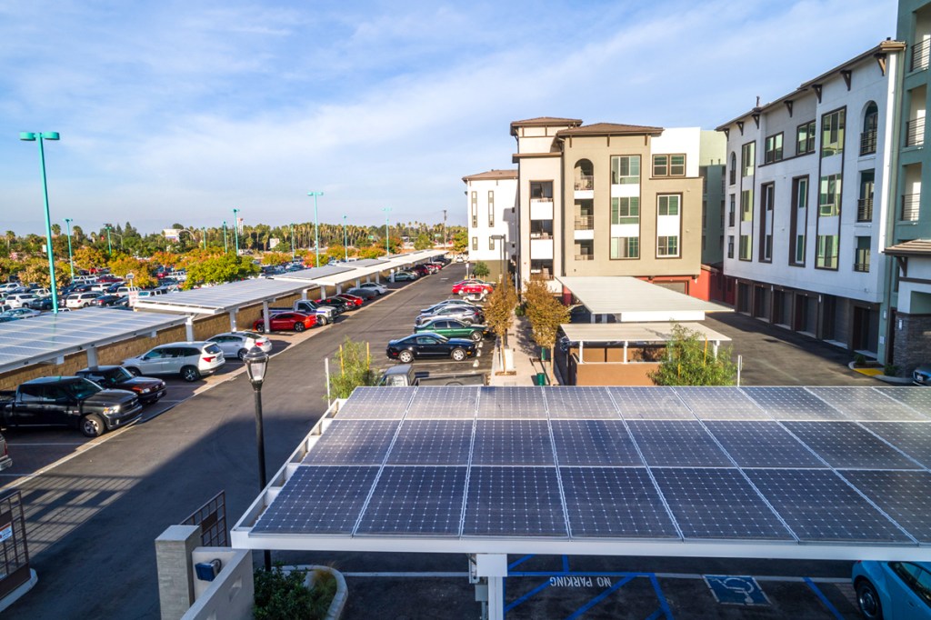 Solar carports in Southern California.
