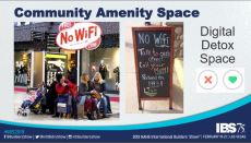 The future of multifamily will likely include "digital detox" spaces—tech-free zones inside an apartment building that are dedicated to a phone-free experience, as described in one presentation at the 2019 International Builders' Show.