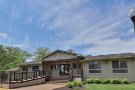 The pool house at The Villages at Montpelier in Laurel, Md., has been transformed into a top-of-the-line leasing center with modern technology.