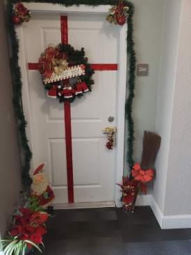 At its senior properties, Wendover Management is conducting holiday activities, such as a door decorating contest.