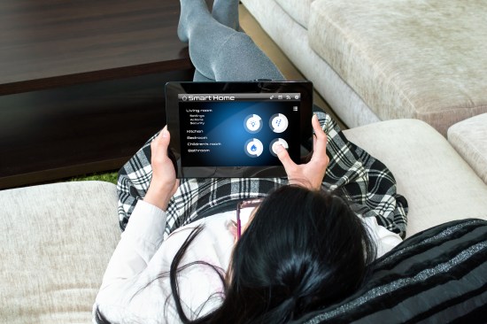 Tablet's interface has been created in a graphics program