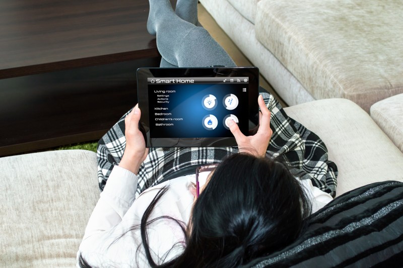 Tablet's interface has been created in a graphics program
