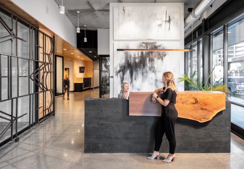 The lobby at Rafter in Minneapolis