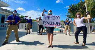 The on-site team at Bainbridge's Perico Apartments in Bradenton, Fla., gets in on the action during the firm's first Team Member Appreciation Quarter.