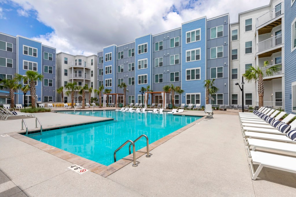 Uncommon Wilmington offers one-, two-, and four-bedroom apartments as well as a host of amenities for students at the University of North Carolina Wilmington.