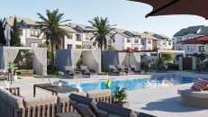 The Strand in West Sacramento, California, features a wealth of outdoor and indoor amenities for residents, including two resort-style pools with cabanas.