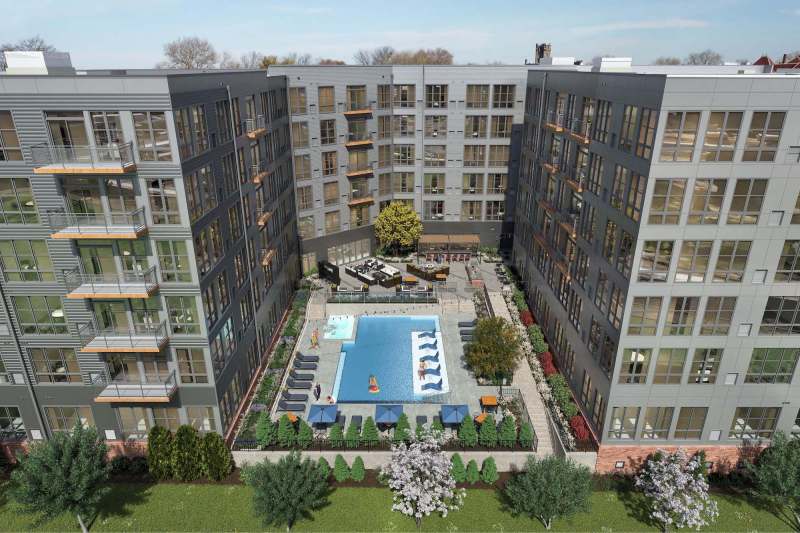 ANOVA at uCity Square will bring 461 apartment units to University City, Philadelphia, later this summer.