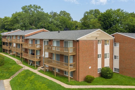 Hazelcrest Apartments in Northeast Baltimore includes 48 two-bedroom units.