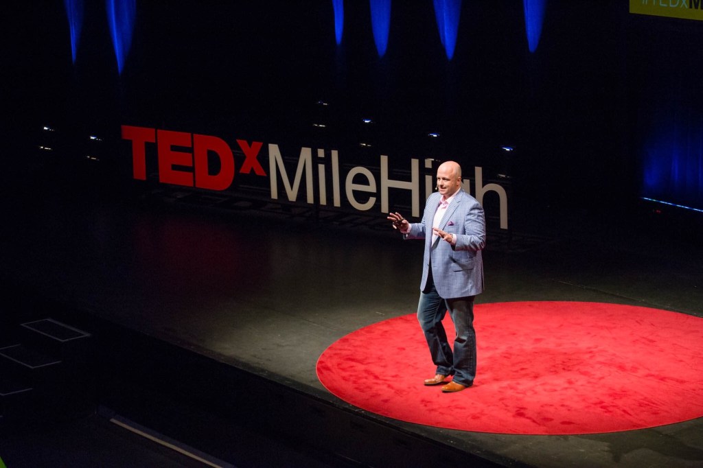 Seen here on the TEDx stage, Peter Lynch is a noted Fortune 500 global executive in talent, operations, culture, and HR. He serves as the chief people officer at Cardinal Group Cos.