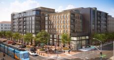 The mixed-use Rafferty in Santa Ana, California, will be steps away from restaurants, shopping, and arts as well as less than a half-mile from city, county, and federal office buildings.