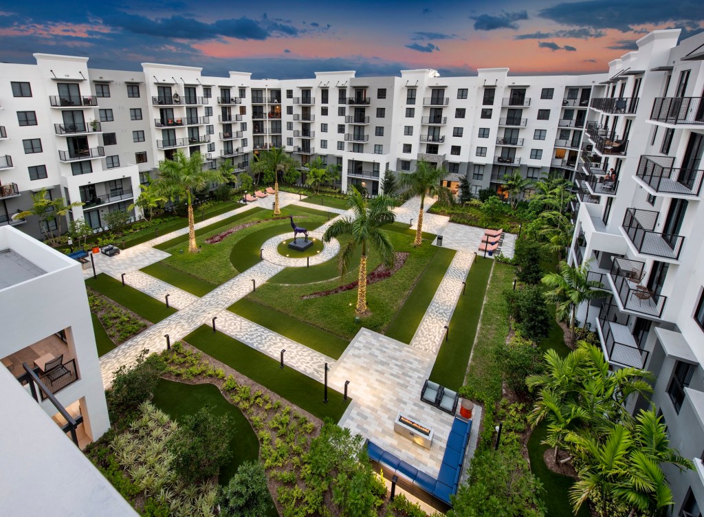 The luxury 226-unit Sanctuary Doral in Doral, Florida, offers an abundance of amenities for residents, including 1.35 acres of open space.