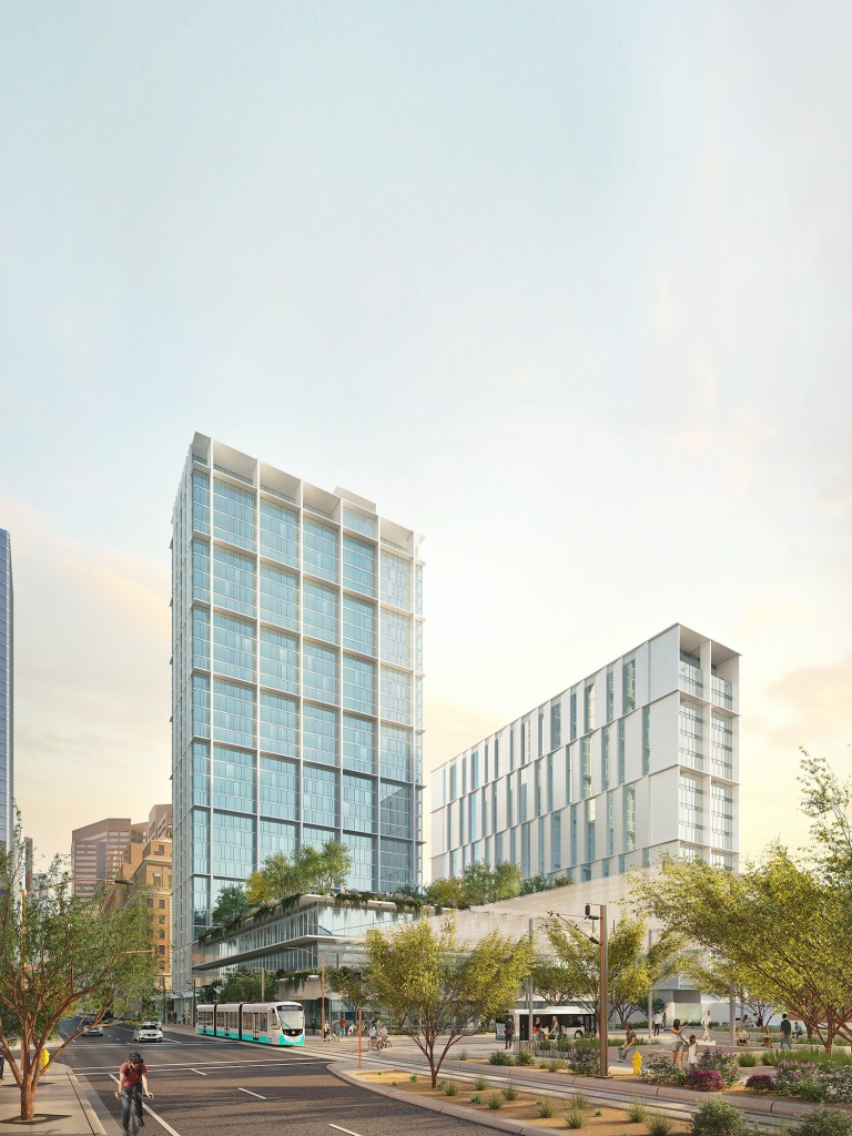 "Downtown Phoenix is a rising hot spot, and Central Station sets a new standard for transit-oriented development elevating the vibrancy of our city," Phoenix mayor Kate Gallego said at the ceremonial groundbreaking. "The care and thoughtful design set a tone for the city's future. It's projects like this that are among the reasons more people choose Phoenix as their new home than any other U.S. city."