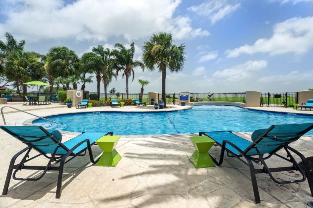 Baypoint Apartments' pool after capital improvements.