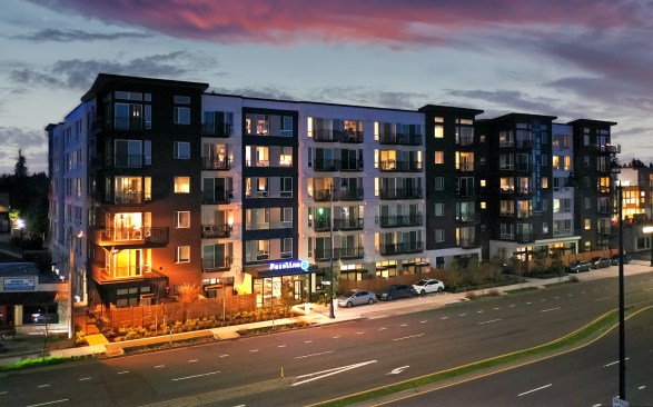 One of Kennedy Wilson's three recent West Coast acquisitions, Paceline is a 221-unit apartment community in Shoreline, Washington.