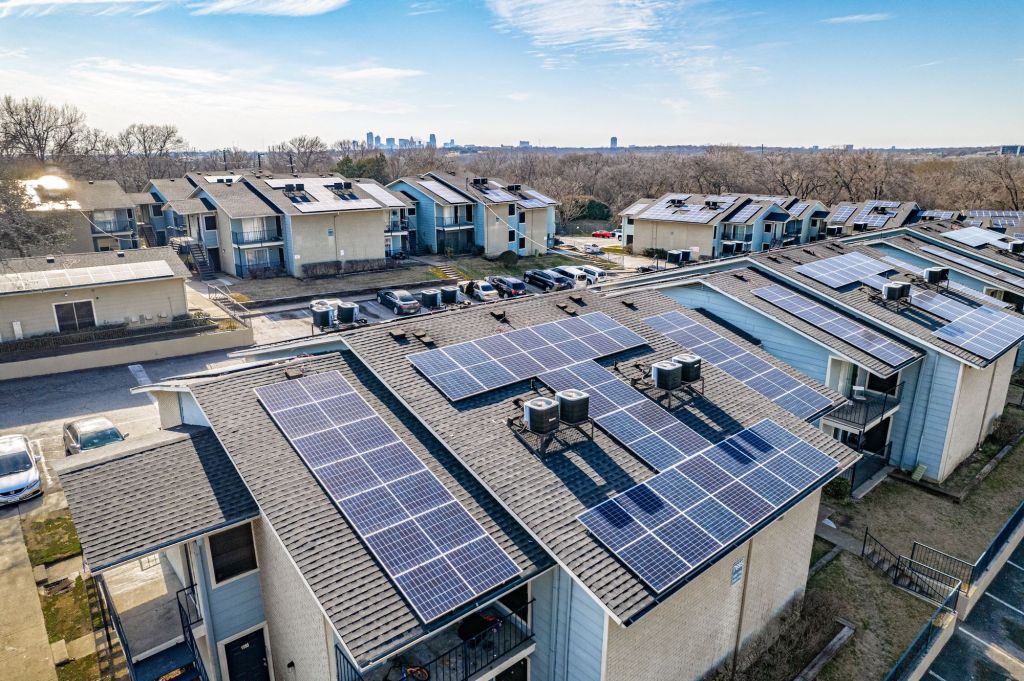 Spanish Hills Apartments in Dallas is one of the properties being enhanced with solar panels.