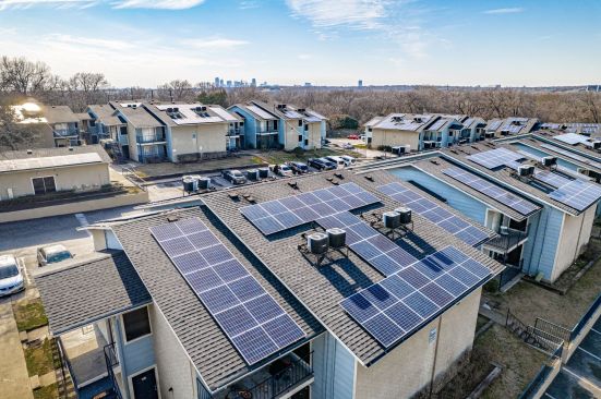 Spanish Hills Apartments in Dallas is one of the properties being enhanced with solar panels.