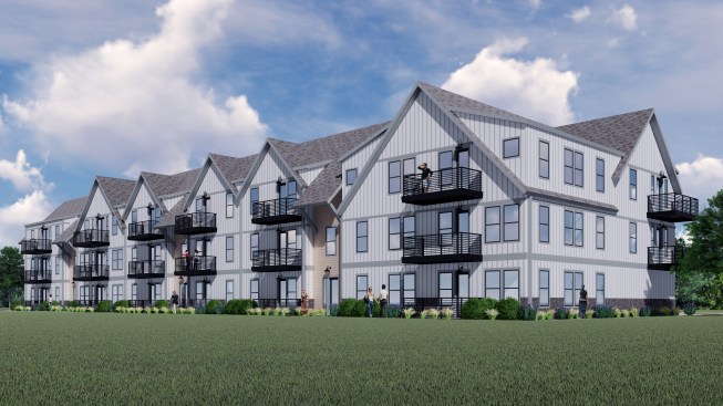 A rendering of The Madison at Copperleaf Apartments.