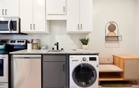 Built in 2021, B-Side Apartments features 147 studio, one-, and two-bedroom units.