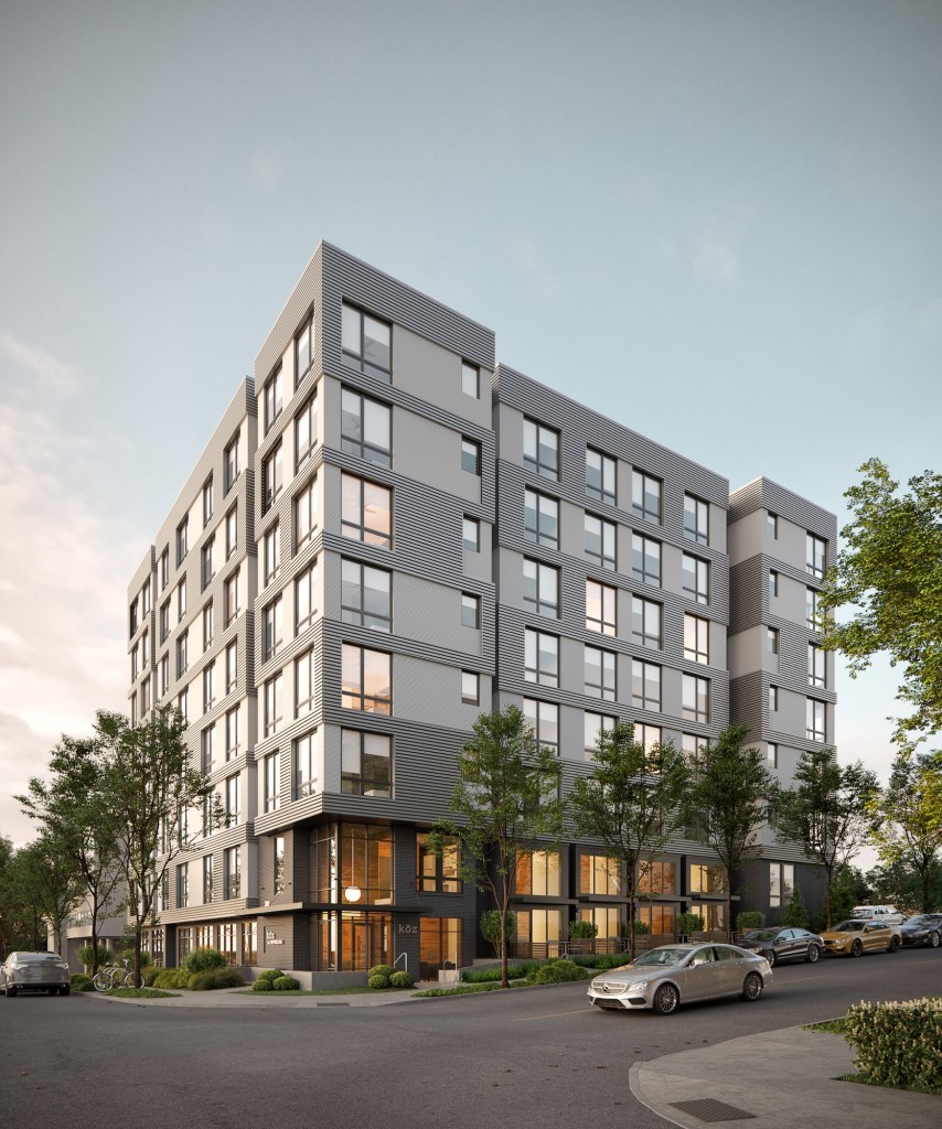 Residents at Kōz in Lower Queen Anne will be within walking distance of the Seattle Center and Upper Queen Anne shopping district. The site is also adjacent to a range of public transit options, including a nearby light rail station, offering access to Seattle’s downtown job centers.