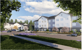 The 305-unit Altera Land O'Lakes, near Tampa, Florida, will comprise five four-story buildings and one three-story building.