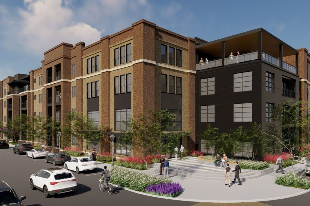 A rendering of the Leon Multifamily development slated for Mansfield, Texas.