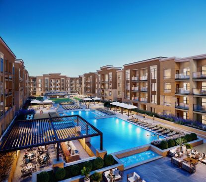 Design firm Hoefer Wysocki has been working on large mixed-use developments, such as The Residences at the Galleria in Overland Park, Kansas.