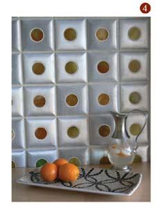 Erin Adams Design has rolled out Luna, a new tile collection made of glass, aluminum, and brass, developed in collaboration with Irapuato, Guanajato, Mexico-based Allumillenium Tile. They can be used as countertops and backsplashes, or as accent pieces. The handcrafted tiles come in 36 colors and a range of sizes. All aluminum used in Luna is recycled.Contact Erin Adams Design at 505-352-1016 or visit www.erinadamsdesign.com.