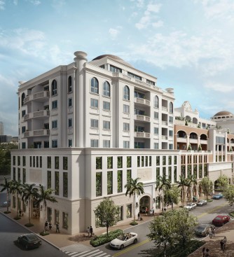 Residents can live above the retail shops at Giralda Place in Coral Gables, Fla., while renting office space in the development’s commercial tower.
