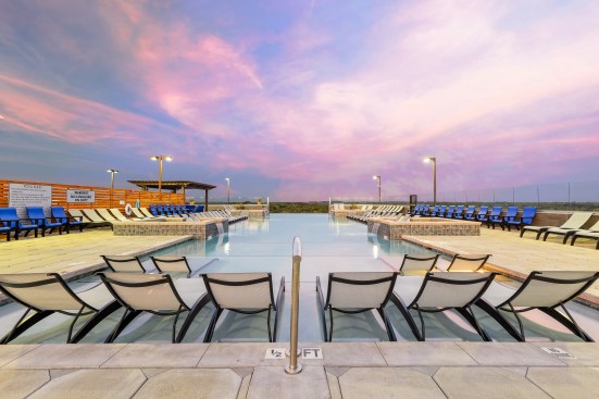 The rooftop infinity pool at The Standard at Athens in&nbsp;Athens, Ga., by Humphreys & Partners Architecture.