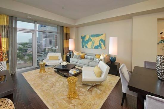 Located on a site in Dallas’ Uptown area previously used for surface parking, Gables Park 17 is connected to an adjacent 300,000-square-foot office building via a six-level parking structure. The 25-story tower’s 292 luxury rental units range from 796 to 3,337 square feet and offer views of Uptown, downtown, and Victory Park. Unit build-out at the LEED-registered project includes custom kitchen islands; cabinetry by Armstrong; stainless steel, Energy Star–rated appliances; iPod docking stations; mosaic glass backsplashes; bamboo flooring; solar shades; and frameless shower enclosures. The community features an array of amenities, including a poker room, a demo kitchen, a theater, a game room, and a dog park. Moreover, the top of the parking structure houses a deck highlighted by 1 acre of green space, an infinity-edge pool, and a commercial-quality fitness facility.