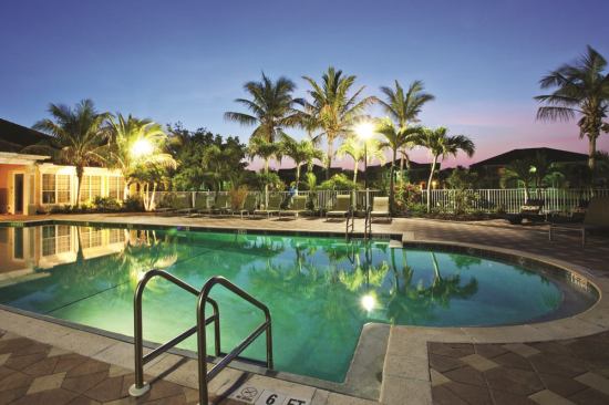 BRIGHT AND BREEZY: The pool at Landmark's Bay Breeze property.