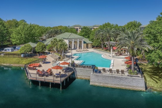 Swimming pool at Legacy on the Bay