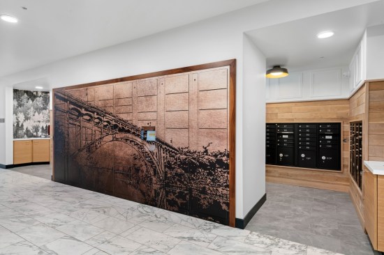 Package management made easy at Revel Folsom in Folsom, California. Photography: Jesse Palnikov, Legacy Images