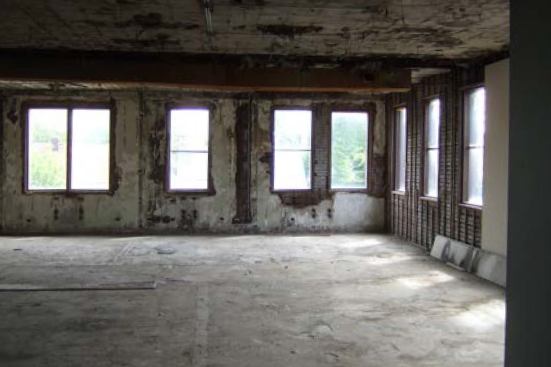 Currently abandoned, the architect’s plan for the interior of the existing structure will be aimed at Millennials--roomy, light filled living spaces and artist’s studios and galleries.