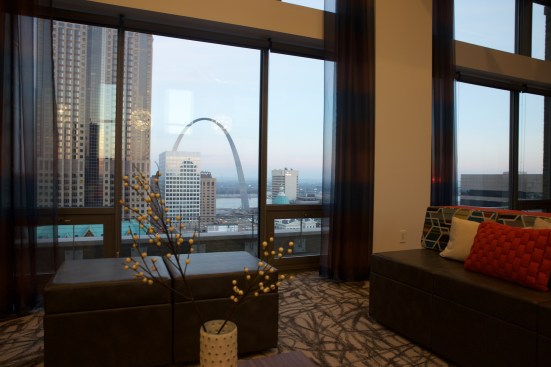 view, The Arch, St. Louis, community room, terrace, rooftop