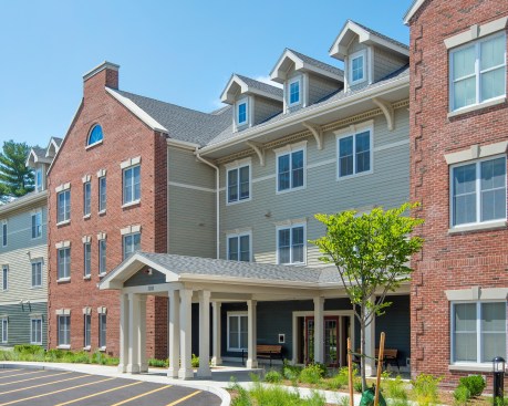 Bedford Green Apartments in Bedford, Mass., offers 70 furnished, one-bedroom apartments as supportive housing, with priority occupancy for homeless and at-risk veterans ages 55 and over.