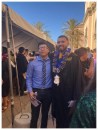 Bernardo, pictured right, says he couldn't have graduated without the help of AMCAL partner program HOPE, which fosters long-term success among the developer's residents.