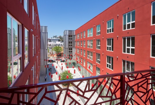 The firm's five-story, $100 million Blossom Plaza apartments in Los Angeles' Chinatown section.