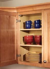 The sound of cabinets being slammed shut is a thing of the past, thanks to SoftAction from Merillat. Available on all of the company's classic door styles, it prevents spring back and rebounding for a quiet close. SoftAction also reduces the chances of pinched fingers, rattled content, and overall wear and tear.