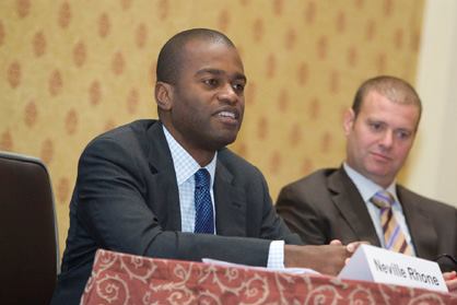 Neville Rhone, senior director of acquisitions for Canyon Capital Realty Advisors, talked about his firm's large public/private venture in Austin, Texas, during the breakout sessions for the Developer Conference. He said such projects don-t necessarily have to be capital-driven but do need local political support.
