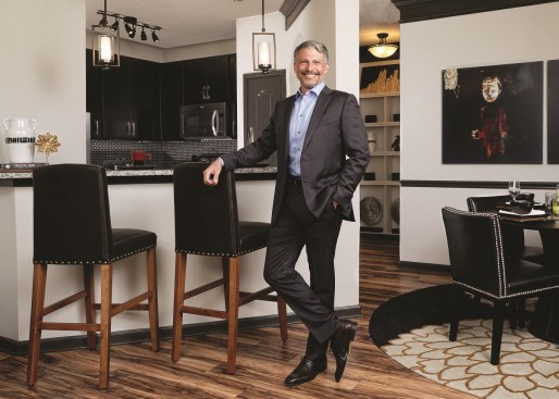 Steven DeFrancis, CEO, Cortland Partners standing in one of the units the company recently renovated. Cortland Partners produces roughly 80% of the products that go into its buildings.