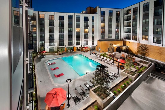 Poolside at Cottonwood Westside in Atlanta.