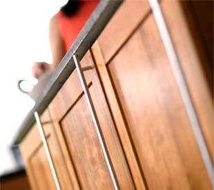 Crafted from solid stainless steel, Hickory Hardware's new line of contemporary bar pulls have simple, straight lines and metal tones that coordinate well with stainless steel appliances. The bar pulls can be placed vertically or horizontally on cabinet doors and come in a full range of sizes.