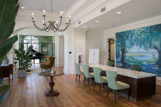 The entry of EmmaJames features art by various local artists including Hilarie Lambert.
