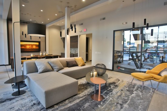 Dusk's amenities had to be carefully selected to meet the project's economics, since it's a small boutique building with just 41 apartments. The developers decided a pool and spa were essential for the hot climate, along with a well-equipped fitness center.