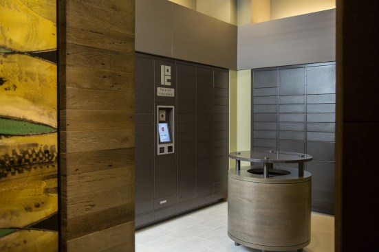 Package lockers installed by Package Concierge.