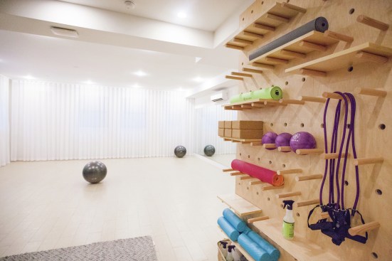 A fitness room at Havemeyer Home.